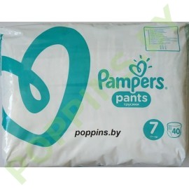 Трусики Pampers Pants 7 (17+кг) 40шт (1/2 коробки) 