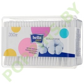 Ватные палочки Bella Cotton 350шт (пласт.прямоуг.короб)