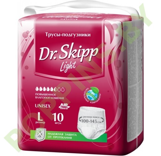 Трусики для взрослых Dr.Skipp Light (5,5*) L (100-145см) 10шт 