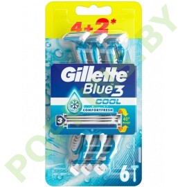 Станки одноразовый Gillette Blue 3 Cool  (6шт) 