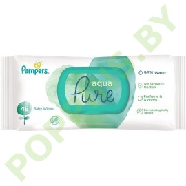 Салфетки влажные Pampers Aqua Pure с крышкой 48шт 