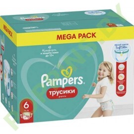 Трусики Pampers Pants 6 Extra Large (15+ кг) 76шт 