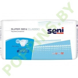 Подгузники Super Seni CLASSIC (6*) 3 Large (100-150см) 30шт 