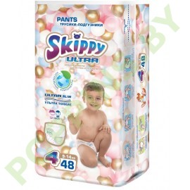 Tрусики для детей Skippy Pants Ultra 4 (9-14кг) 48 шт 